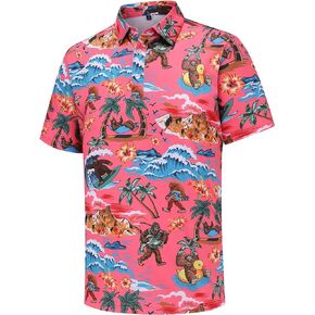 Men's Golf Polo Shirts Funny Golf Shirts for Men Performance Moisture Wicking Quick Dry Athletic Short Sleeve Shirts