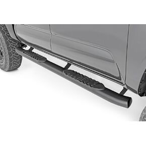 Rough Country Black Oval Steps for 2005-2023 Toyota Tacoma 4WD/2WD - 21008