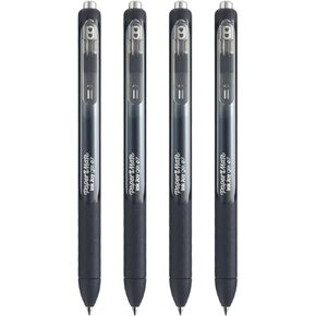 Paper Mate InkJoy Gel Retractable Pen, 0.7mm, Medium Point, Black Ink, Pack of 4
