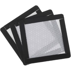 MECCANIXITY 3PCS PC Dust Filter, 90x90mm Magnetic Frame PVC Computer Case Cooler Dustproof Mesh Cover Fan Grills for Computer Chassis Speakers, White