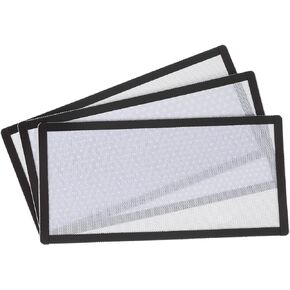 MECCANIXITY 3PCS PC Dust Filter, 280x140mm Magnetic Frame PVC Computer Case Cooler Dustproof Mesh Cover Fan Grills for Computer Chassis Speakers, White