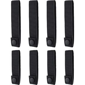 PEUTIER 8pcs MOLLE Straps, MOLLE Webbing Straps Nylon MOLLE Attachment Strap Heavy-Duty Snap Strap Buckle Fastener Molle Panel Connectors for Camping Hiking Backpack Molle Accessories