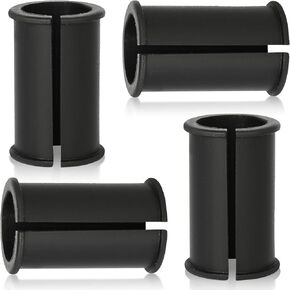 4pcs Microphone Shock Mount Rubber Sleeve, 1.8x0.8inch Sturdy Mic Shock Mount Rubber Spacer Tube Rubber Washer Microphone Accessories Compatible with Most Cameras