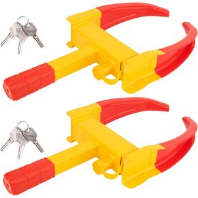 قفل عجلة المقطورة، قطعتان من إطارات قفل المقطورة الآمنة العالمية ضد السرقة لعربة الجولف للسيارة المقطورة والقوارب وسيارات الدفع الرباعي والدراجات النارية - قفل التمهيد بمشبك العجلة in Kuwait