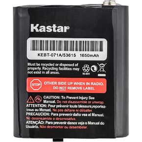 بطارية Kastar 6 عبوات Ni-MH 3.6 فولت 1650 مللي أمبير في الساعة بديلة لأجهزة الراديو ثنائية الاتجاه Motorola TalkAbout، Talkabout T200، Talkabout T260، Talkabout T265، Talkabout T280، Talkabout T400، Talkabout T460