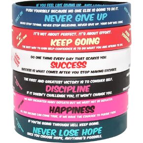 AronikCraft Motivational Wristbands: Hidden Messages for Tough Times - Unisex - Get Things Done!
