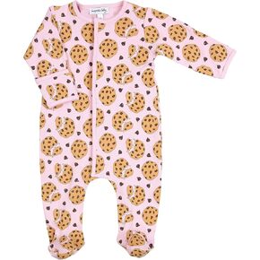 ماجنوليا بيبي جيرل كوكي برقائق الشوكولاتة مطبوعة باللون الوردي، بسحاب، ربطة قدم in Kuwait