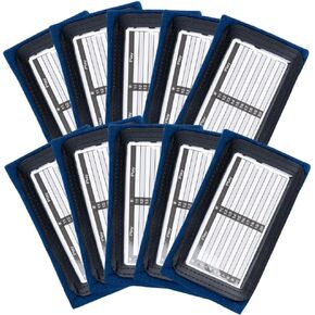 Youth Wrist Coach (10 Pack)- Triple Windows Playbook QB Wristband - Great for Football Plays, Baseball Calls All Sports