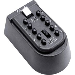 Exterior Outdoor Waterproof Hide Wall Mounted Key Safe Box - House use Key Storage Lock Box,Key Lock Box(Black)