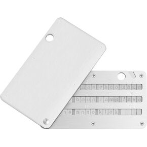 Crypto Steel Seed Storage, Bitcoin Wallet Cryptocurrency Seed Backup, Cold Hardware Wallet Seed Phrase,Compatible with KeepKey,Ledger,Trezor,Coldcard,Supports up to 24 words