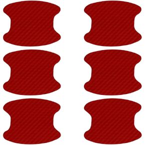 16 Pcs Car Door Handle Protector Sticker, Car Door Handle Cup Protector and Scratch Protectors for Vehicles Universal Carbon Fiber Anti-Scratches Auto Door Handle Protective Film for Most Car(White)