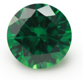 Round Loose Cut Gems Green Color 1-12mm Loose CZ Cubic Zirconia Stones For Jewelry Making