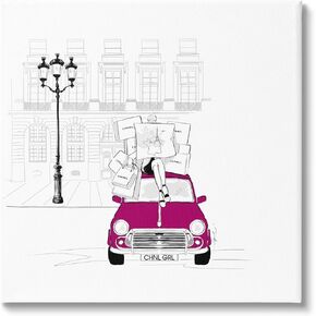 Stupell Industries Fashion Brand Shopping Town Canvas Wall Art, Design by Alison Petrie