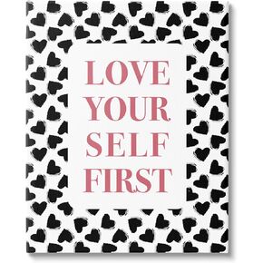 Stupell Industries Love Yourself First Phrase Canvas Wall Art, Design by Martina Pavlova