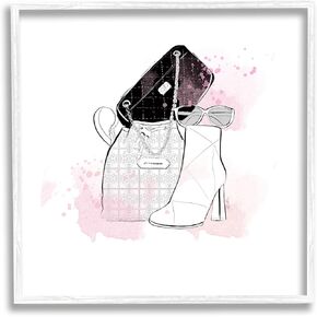 Stupell Industries Stylish Glam Fashion Purses Framed Wall Art, Design by Alison Petrie
