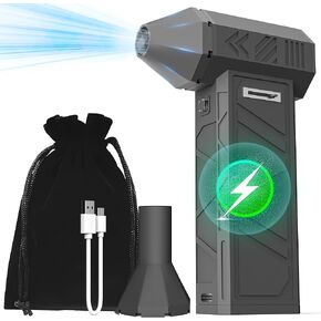 منفضة هواء مضغوط، منفضة هواء كهربائية، 130000 دورة في الدقيقة قابلة للتعديل سرعة الرياح منفاخ هواء محمول قابل لإعادة الشحن منفاخ جاف جاف قابل لإعادة الاستخدام بدون علبة للكمبيوتر الشخصي، الكمبيوتر، لوحات المفاتيح، السيارات، المعسكر، المكتب، الهواء الطلق in Kuwait