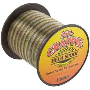 Lew'sLews Fishing، Mr. Crappie Mega Spools، شفاف، 6 رطل