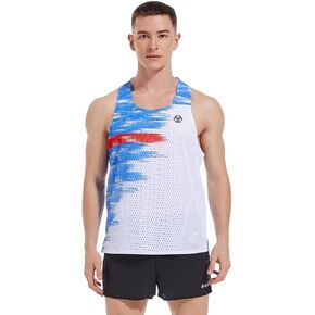 Marathon Tank Top Lightweight Running Singlet Shirt Dry Fit Workout Sleeveless T-Shirt