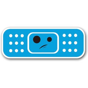 WZCNDIDI Band Aid Healing Symbol Arrogant Blue Magnet Decal, Automotive Magnet for Car Stickers, Truck, SUV