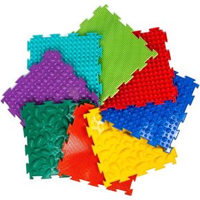 Multi-Functional Sensory Mat for Autism Therapy and Play, Featuring Puzzle Tiles and Orthopedic Massage