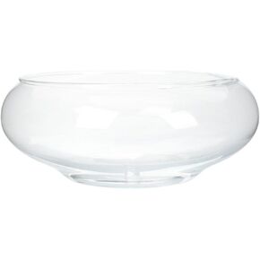 Healeved Glass Fish Bowl Transparent Fish Tank Small Round Fish Tank Clear Hydroponic Plant Pot Goldfish Bowl