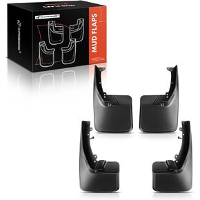 A-Premium Set of 4PCS Mud Flaps Splash Guards Mudguards Mudflaps Compatible with Dodge Ram 1500 09-10, Ram 2500, Ram 3500 & Ram 1500 2500 3500, 2011-2018, Pickup, (W/O Fender Flares), Front and Rear