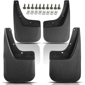 YHTAUTO Mud Flaps Splash Guards Fits GMC Sierra 1500 (Limited), Sierra 2500/3500 HD, with Single Rear Wheel Model, Mudguards Mudflaps Accessories for Trucks with Hardware Kit, Front & Rear 4Pcs Set in Saudi Arabia