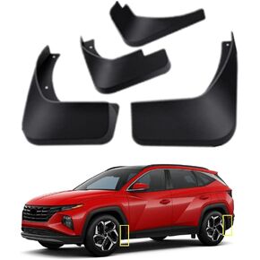 TOPGRIL Mud Flaps Kit for 2024 Hyundai Tucson 2022 2023 Mud Splash Guard Fender Front and Rear 4-PC Set