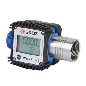 Groz 45651 Digital Turbine Fuel Meter, 1" NPT