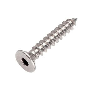 MOOPW Flat Head Self Tapping Screws - Carbon Steel Countersunk Self Drilling Hexagon Socket Wood Screws M3 M4 M5 M6