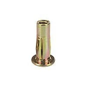 Steel Cross Nut- Pre-Bulbed - S25MG280, CPB2-2520-280 1/4-20 .280 Grip Cross nut pre-bulbed, 100 Piece Box