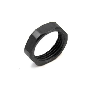 6 Pack 5/8-24 Black Steel Jam Nut Hardened Steel Smooth Finish