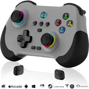Joso Mobile Gaming Controller for iPad/iPhone/Tablet, Cloud Controller Remote Joystick for iOS/Android, Wireless Switch Controller with Macro Buttons/Hall-Rocker/Hall-Trigger - Black