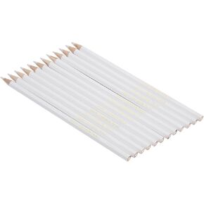 12pcs Tailors Pencil, Water Soluble Pencil Marking Pencil Sewing Marking Pencils Water Soluble Tailors Chalk White Sewing Marking Pencil Dressmaker Practical Tool
