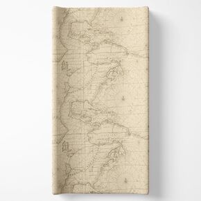 Glenna Jean Cotton Baby Diaper Changing Pad Cover Explore Map Travel Adventure Boys Girls Nursery Cream