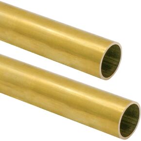 3/4"OD Brass Tube, 1mm Wall Thickness 10" Length Brass Round Pipe Widely used in various industrial applications(2 Pcs)
