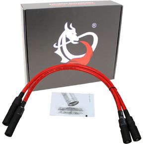 AIP Electronics Dragon FIRE Performance Performance Spark Plug Wire Set for 1999-2008 Harley Davidson Touring Models OEM Fit PWJ238