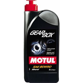 Motul 31721L Gearbox 80W-90 Molybdenum Bisulphide (MoS2) Reinforced Extreme Pressure Gearbox and Differential Lubricant - 1 Liter