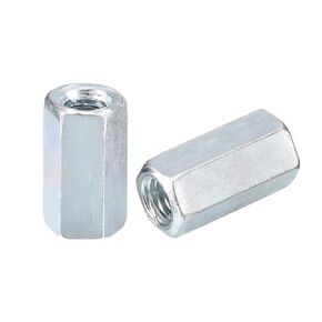 uxcell 20pcs M5x8x25mm Coupling Nuts - Galvanized Carbon Steel Hex Threaded Rod Coupler for Furniture, Electronic, Industrial