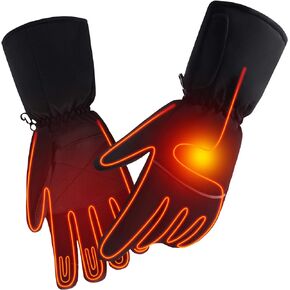 GEMSTONEGO Rechargeable Electric Heated Gloves,Touchscreen Waterproof Cold Weather Thermal Heated Gloves,Hand Warmer Gloves for Hunting Fishing Skiing Camping Cycling
