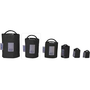 حلقة على شكل حرف D بديلة كبيرة خالية من اللاتكس للبالغين من MDF Instruments - أنبوب مزدوج - أسود (MDF2080460D-11)