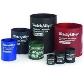 Welch Allyn REUSE-09-2BV سوار ضغط الدم FlexiPort، قابل لإعادة الاستخدام، أنبوبين، موصل ثلاثي الأغراض، لمبة نفخ وصمام، للأطفال، مقاس 09 in Kuwait