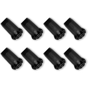 TREKOLOGY Black Trekking Pole Tips Replacement, 8pc/Set Hiking Pole Tips, Rubber Walking Pole Tips, Rubber Tips Trekking Poles Tip Walking Stick/ 11mm Hole Diameter - Fit Most Standard Hiking Poles