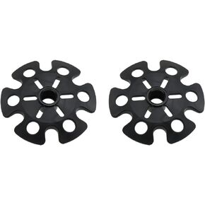 Trekking Pole Snow Basket E-outstanding 2PCS Trekking Poles Snow Powder Sand Baskets Rubber Mud Ski Basket Walking Stick Basket Cap Guard Replacement Hiking Accessory, Black