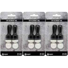 Tim Holtz Distress - Tiny Blending Tool with Foam Domes - 3 Item Bundle