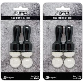 Bundle-Ranger Ink - Tim Holtz - Distress Tiny Blending Tool - Domed - Pack of 2
