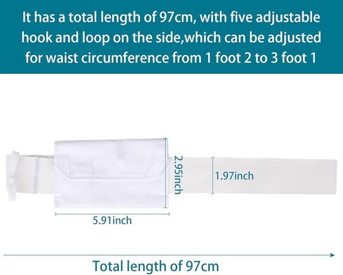 حامل أنبوب G، حزام غسيل الكلى البريتوني بحزام PD، لتأمين أنواع مختلفة من حزام حماية أنابيب التغذية الطبية، مع حقيبة تخزين. in Kuwait