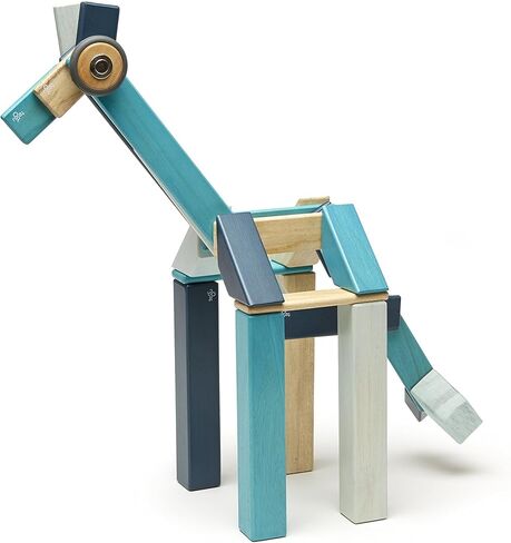 مجموعة مكعبات خشبية مغناطيسية من تيجو، 42 قطعة، أزرق، 1-99 سنة in Kuwait