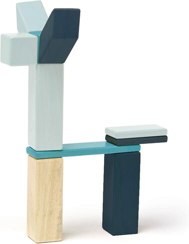 مجموعة مكعبات خشبية مغناطيسية من تيجو، 42 قطعة، أزرق، 1-99 سنة in Kuwait