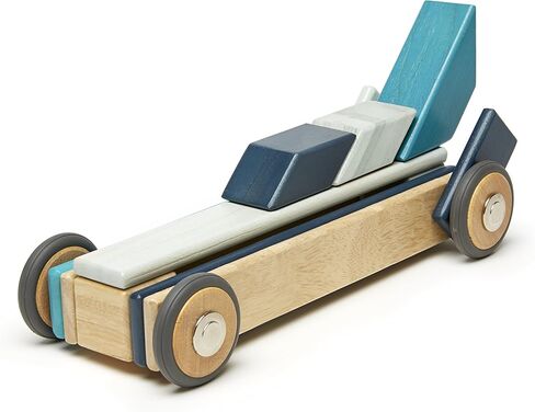 مجموعة مكعبات خشبية مغناطيسية من تيجو، 42 قطعة، أزرق، 1-99 سنة in Kuwait